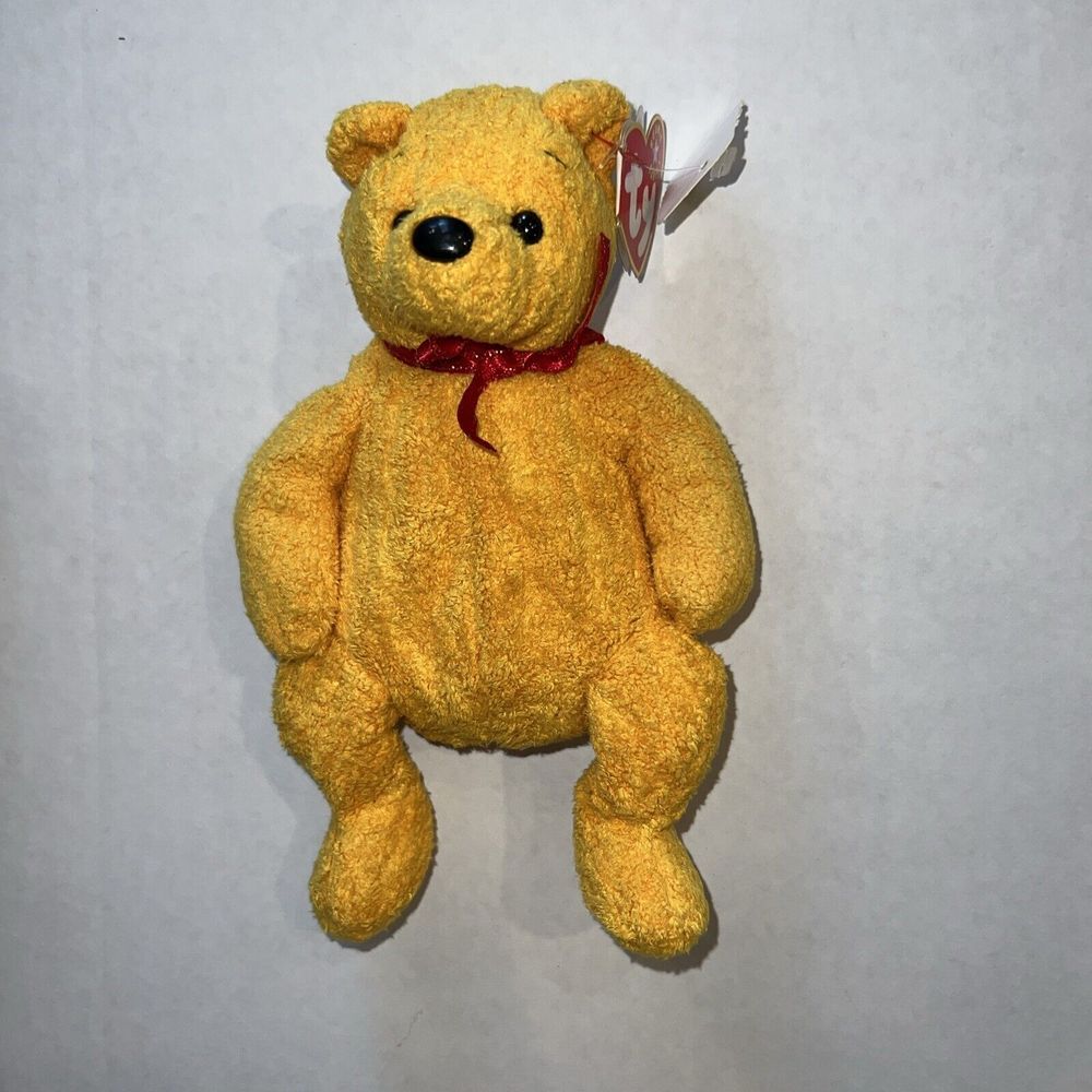 Ty‎ Beanie Baby Poopsie the Bear DOB March 31, 2001